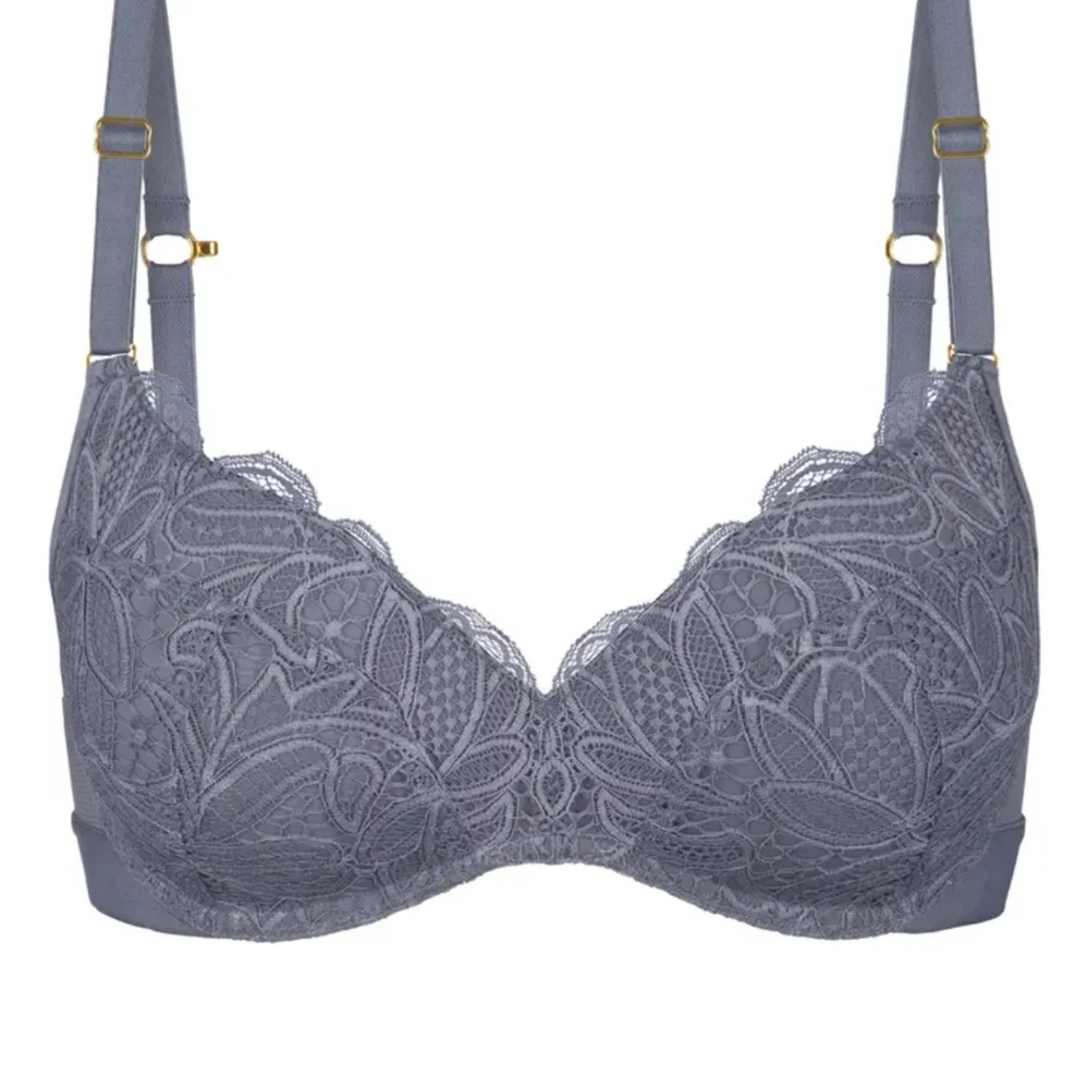 Lively Lace wireless push-up T-Shirt Bra Smoke gray 34C - Picture 1 of 5